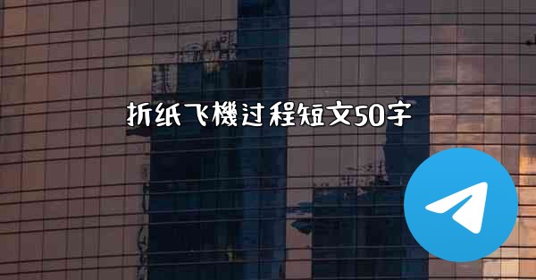 折纸飞機过程短文50字