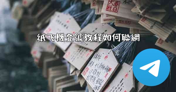 纸飞機登號教程如何聯網