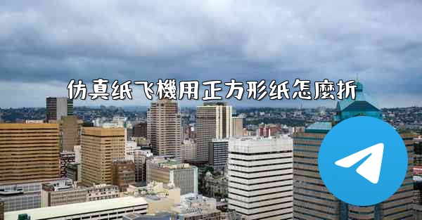 仿真纸飞機用正方形纸怎麼折