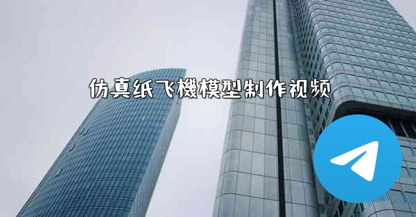 仿真纸飞機模型制作视频