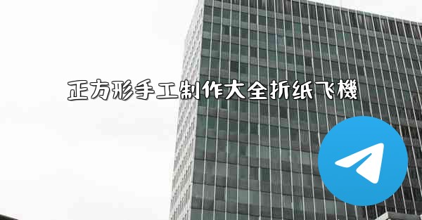 正方形手工制作大全折纸飞機