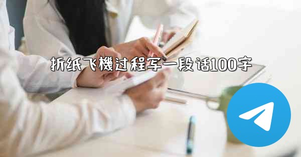 折纸飞機过程写一段话100字