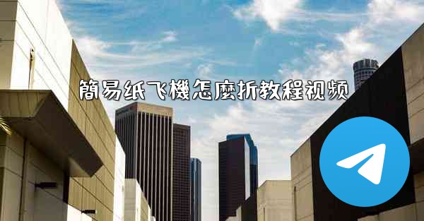 簡易纸飞機怎麼折教程视频