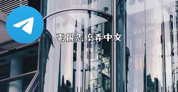 電报怎麼弄中文