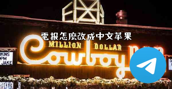 電报怎麼改成中文苹果