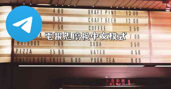 電报怎麼换中文模式