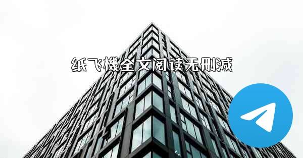 纸飞機全文阅读无刪減