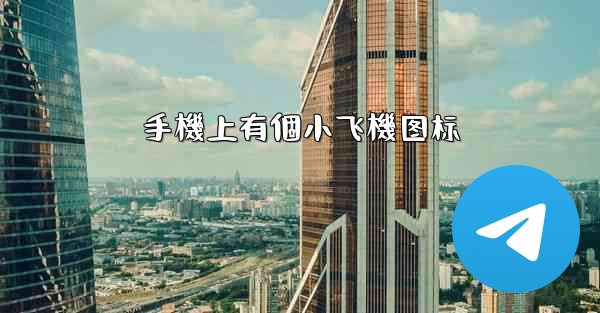手機上有個小飞機图标