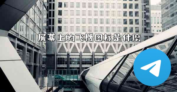 屏幕上的飞機图标是什麼