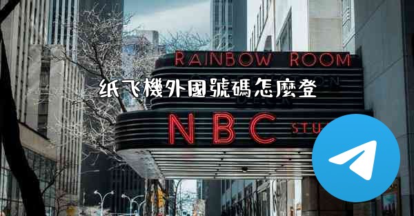 纸飞機外國號碼怎麼登