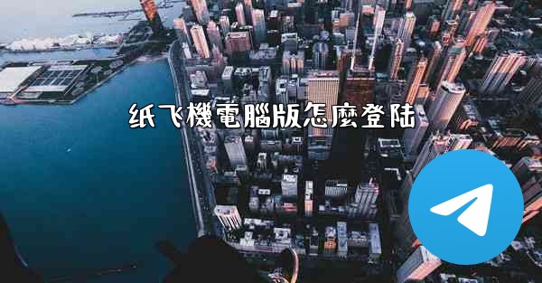 纸飞機電腦版怎麼登陆