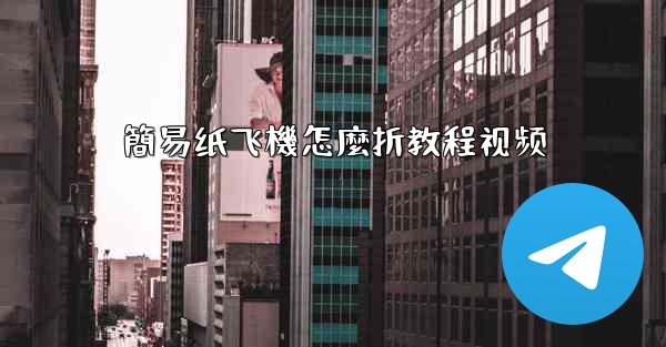 簡易纸飞機怎麼折教程视频