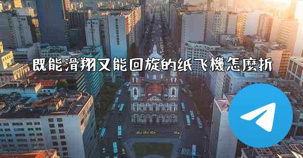 既能滑翔又能回旋的纸飞機怎麼折