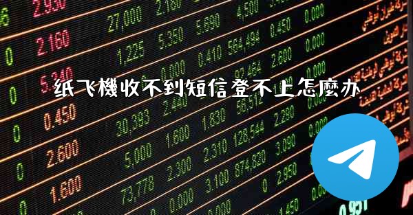 纸飞機收不到短信登不上怎麼办