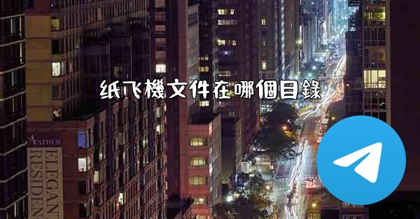 纸飞機文件在哪個目錄