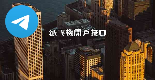 纸飞機開戶接口