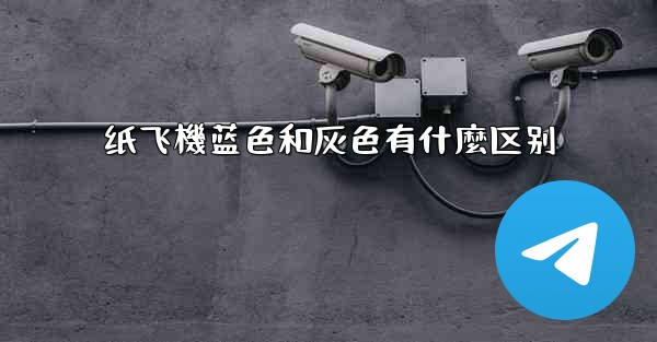 纸飞機蓝色和灰色有什麼区别