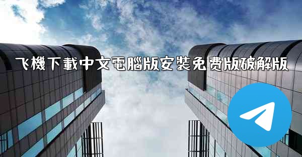 飞機下載中文電腦版安裝免费版破解版