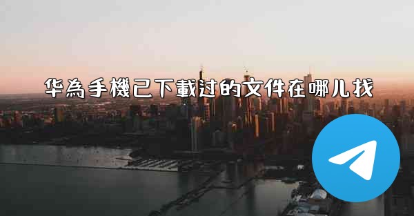 华為手機已下載过的文件在哪儿找