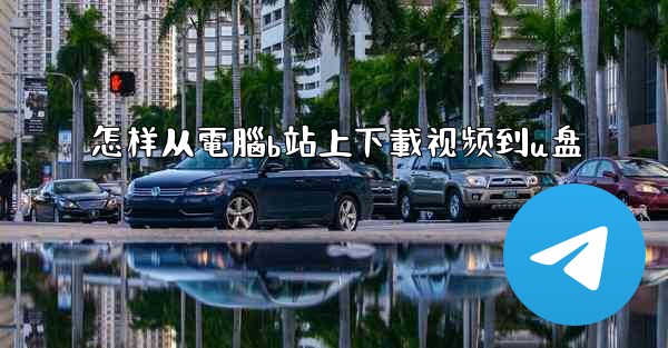 怎样从電腦b站上下載视频到u盘