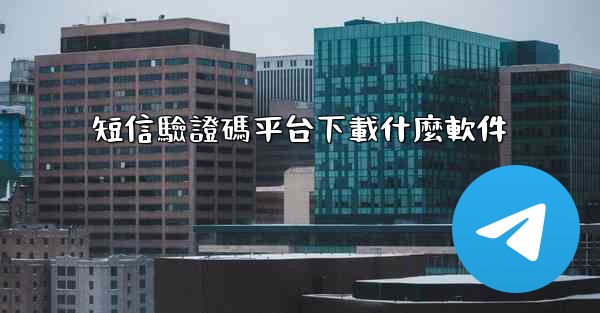 短信驗證碼平台下載什麼軟件