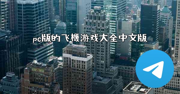 pc版的飞機游戏大全中文版