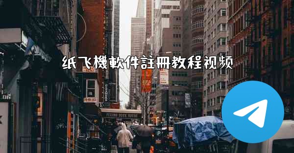 纸飞機軟件註冊教程视频