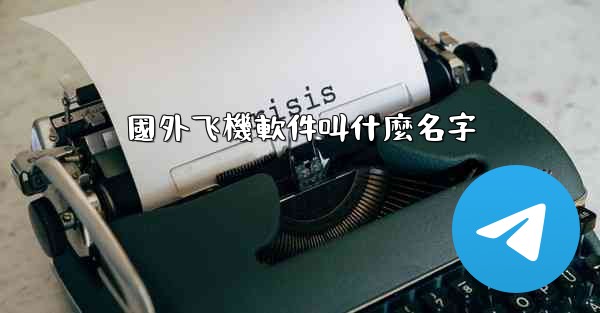 國外飞機軟件叫什麼名字