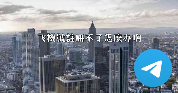 飞機號註冊不了怎麼办啊