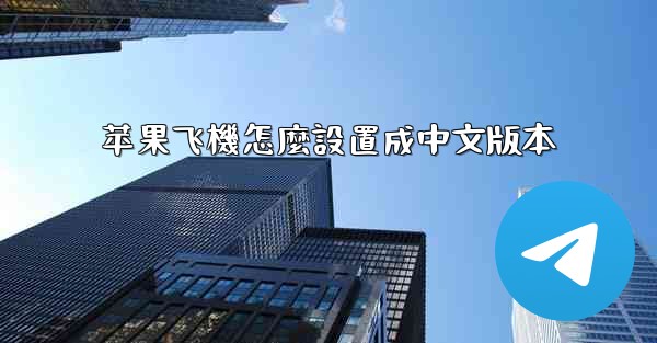 苹果飞機怎麼設置成中文版本