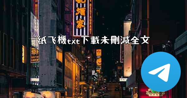 纸飞機txt下載未刪減全文