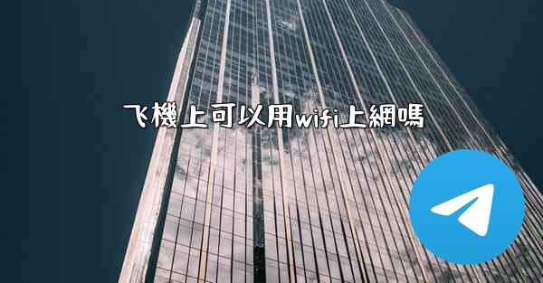 飞機上可以用wifi上網嗎