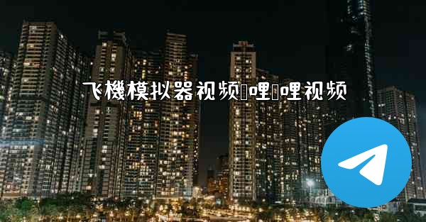 飞機模拟器视频哔哩哔哩视频