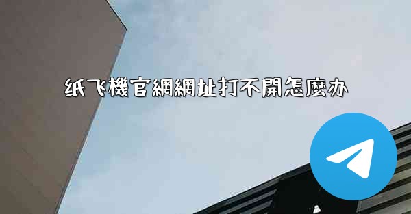 纸飞機官網網址打不開怎麼办