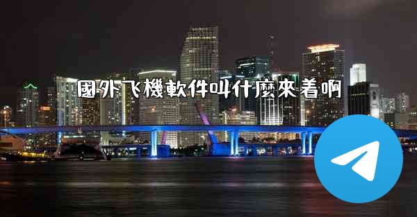 國外飞機軟件叫什麼來着啊