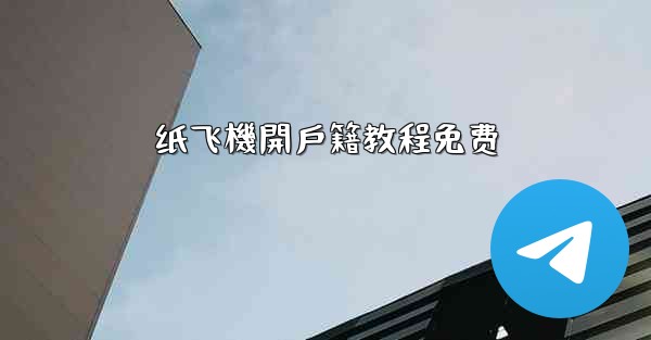 纸飞機開戶籍教程免费