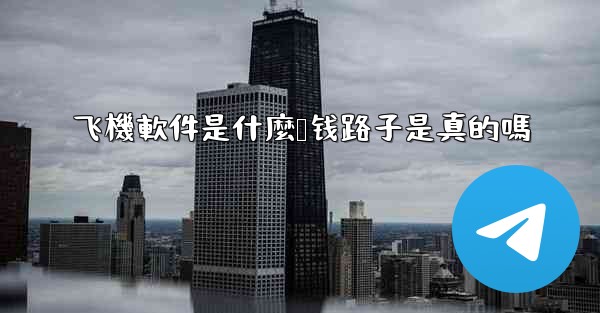 飞機軟件是什麼赚钱路子是真的嗎