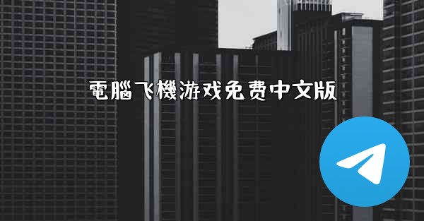 電腦飞機游戏免费中文版