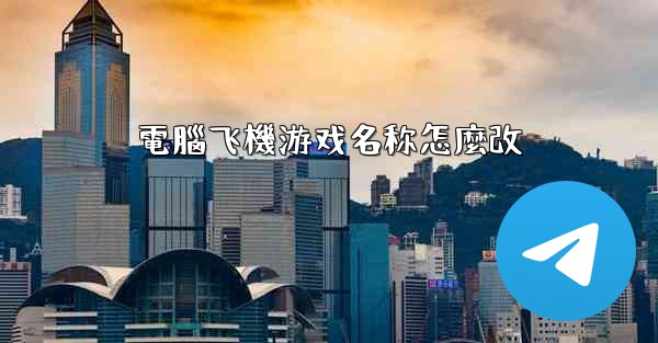 電腦飞機游戏名称怎麼改