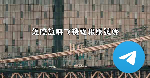 怎麼註冊飞機電报賬號呢