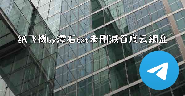 纸飞機by潭石txt未刪減百度云網盘