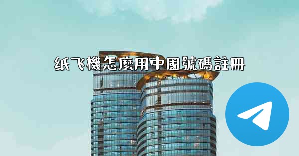 纸飞機怎麼用中國號碼註冊