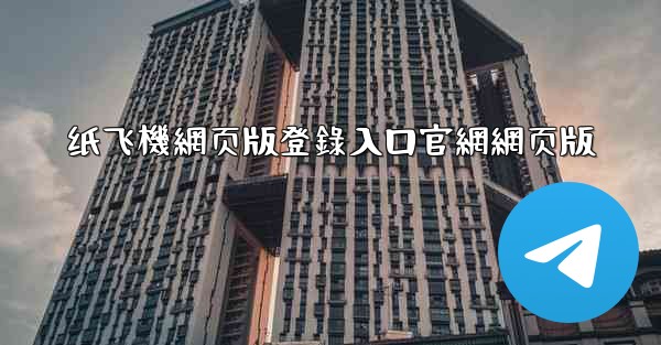 纸飞機網页版登錄入口官網網页版