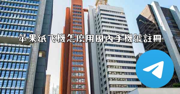 苹果纸飞機怎麼用國內手機號註冊