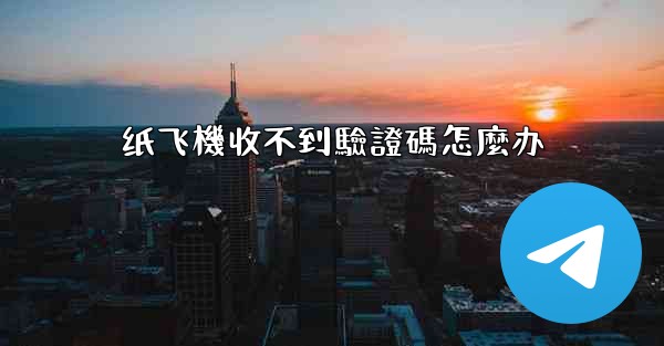 纸飞機收不到驗證碼怎麼办