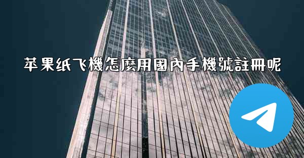 苹果纸飞機怎麼用國內手機號註冊呢