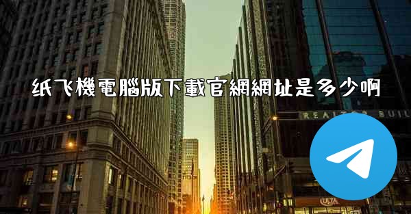 纸飞機電腦版下載官網網址是多少啊