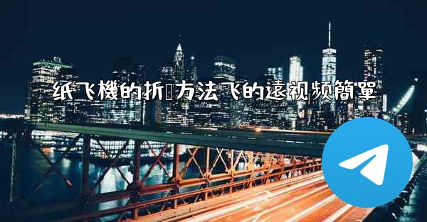 纸飞機的折叠方法飞的遠视频簡單