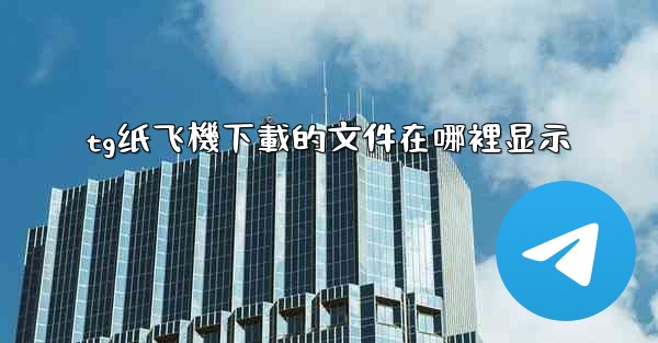 <b>tg纸飞機下載的文件在哪裡显示</b>