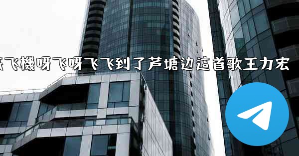 我的纸飞機呀飞呀飞飞到了芦塘边這首歌王力宏